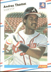 1988 Fleer Baseball Cards      551     Andres Thomas